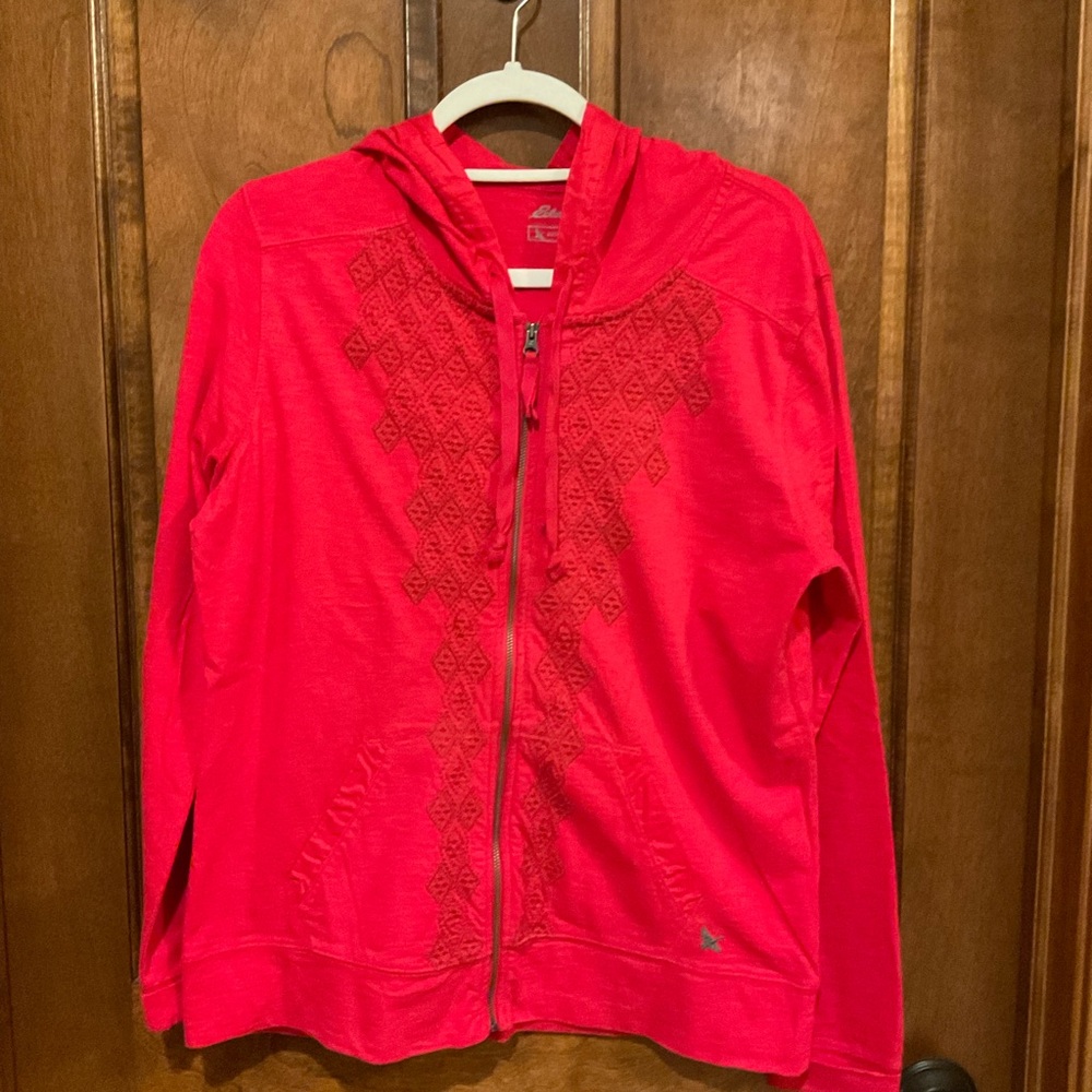 Eddie Bauer Vibrant Pink Zip-Up Hoodie